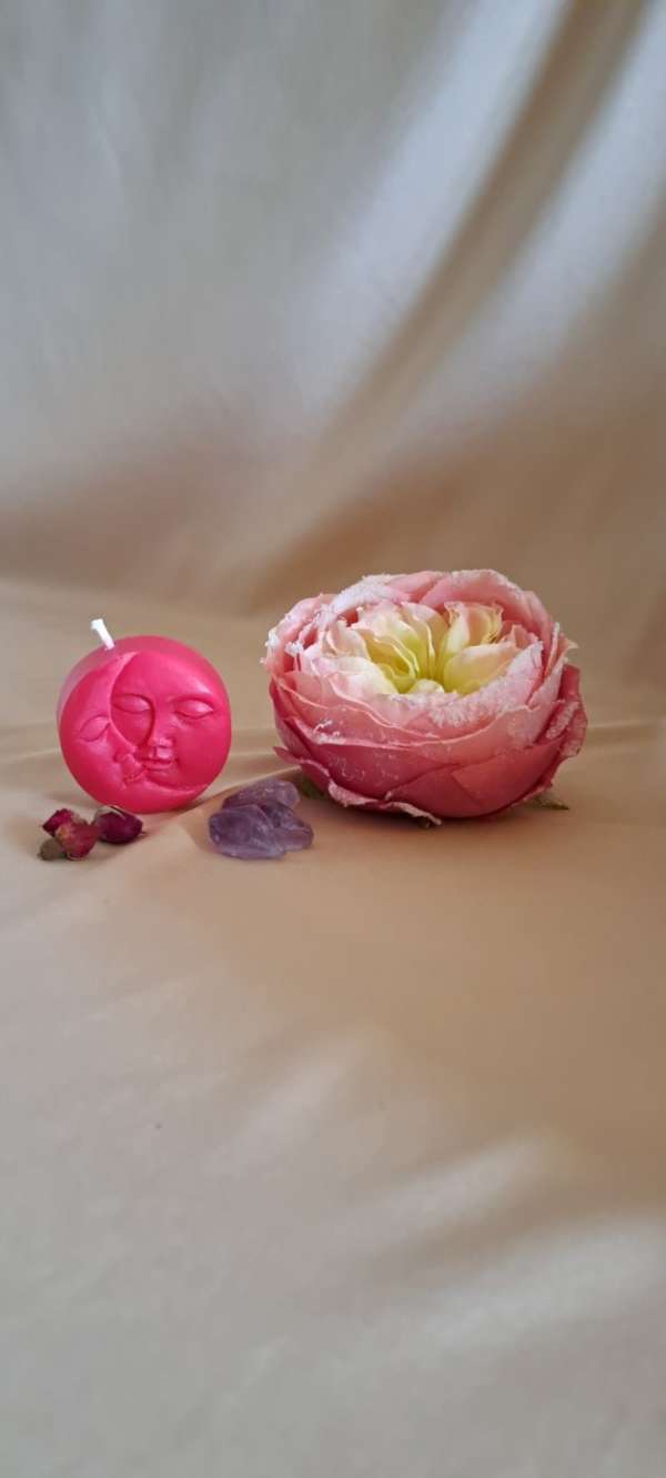 Moonshine candle - Chakra kleur rood wortelchakra - Afbeelding 2