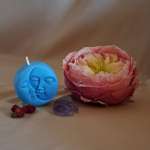 Moonshine candle - Chakra kleur blauw keelchakra - Afbeelding 2
