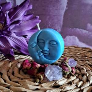 Moonshine candle - Chakra kleur blauw keelchakra