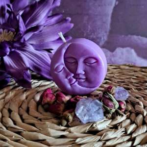 Moonshine candle - Chakra kleur violet kruinchakra