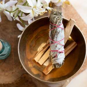Witte Salie & Rozemarijn Smudge Stick (ca. 8 – 10 cm)