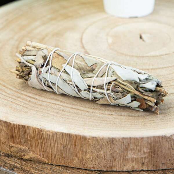 Witte Salie & Lavendel Smudge Stick (10 cm) - Afbeelding 2