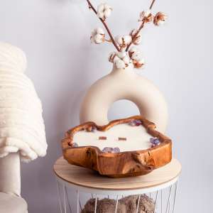 The bigger the better dough bowl met amethist, en rozen
