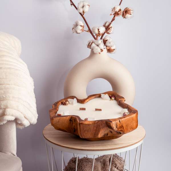 The bigger the better dough bowl met bergkristal en rozen