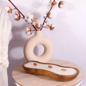 Refill Wavy dough bowl - bijvullen kaars op maat
