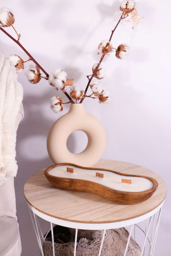 Refill Wavy dough bowl - bijvullen kaars op maat