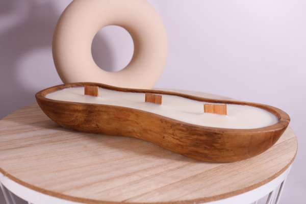 Refill Wavy dough bowl - bijvullen kaars op maat - Afbeelding 2
