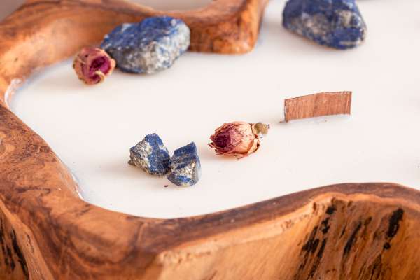 Kano dough bowl Lapis Lazuli, lavendel en rozen - Afbeelding 2