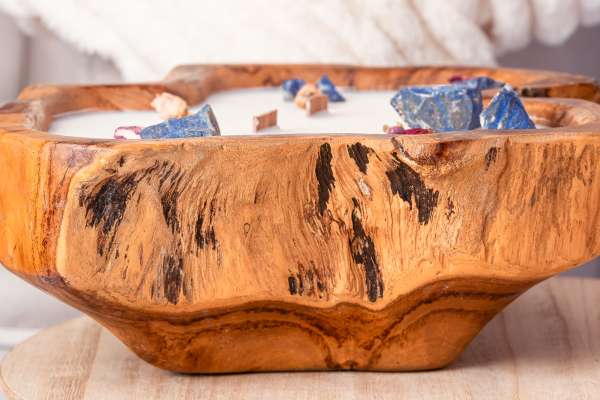 The bigger the better dough bowl met Lapis Lazuli en rozen - Afbeelding 3