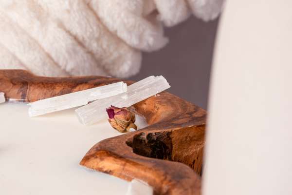 The bigger the better dough bowl met seleniet, en rozen - Afbeelding 4