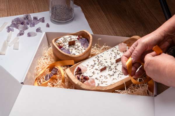 Kano dough bowl Amethist en roze rozen - Afbeelding 3