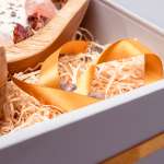 Glanzende witte cadeau box gevuld dough bowl kaarsen met edelstenen - Afbeelding 6