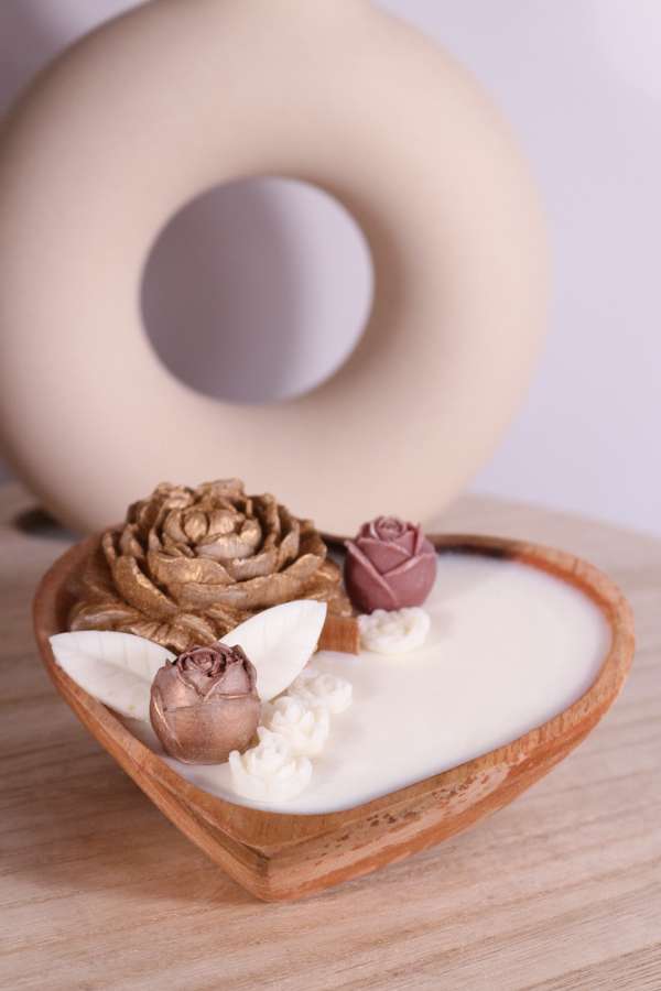 Hartvormige dough bowl met bloemen - Afbeelding 6
