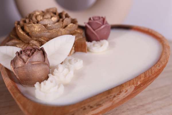 Hartvormige dough bowl met bloemen - Afbeelding 7