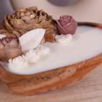 Hartvormige dough bowl met bloemen - Afbeelding 2