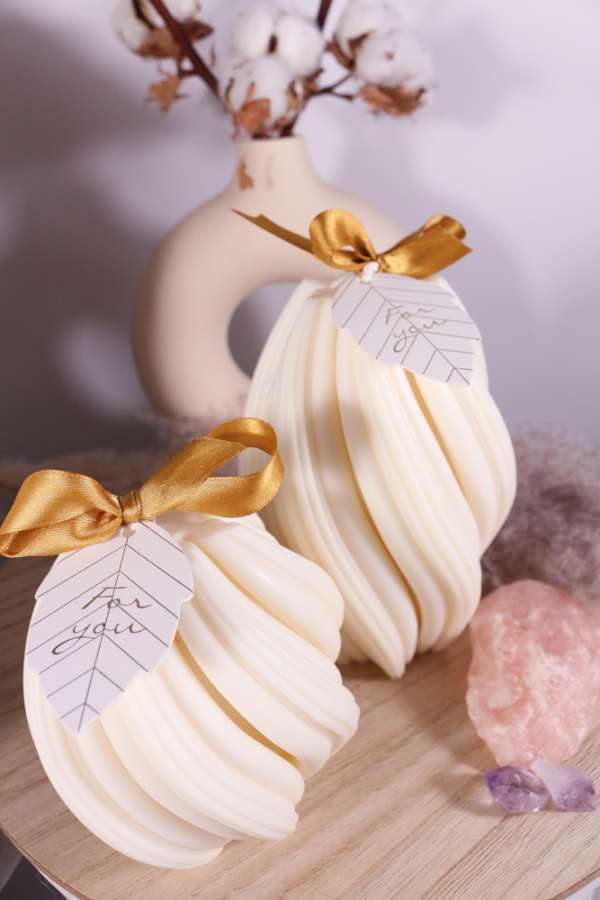Klassieke grote Swirl kaars - Afbeelding 4