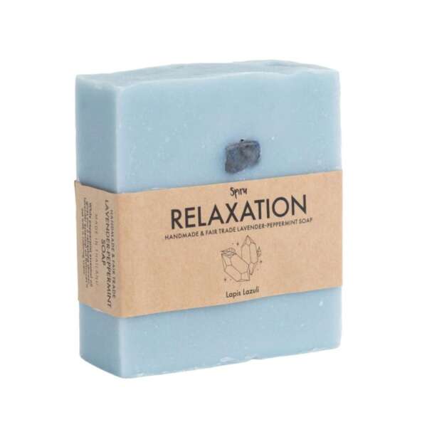 Edelsteen Zeep Lavendel-Pepermunt & Lapis Lazuli – Relaxation (100 gram) - Afbeelding 2